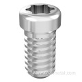 Implanted titanium alloy screw for surgical and dental
